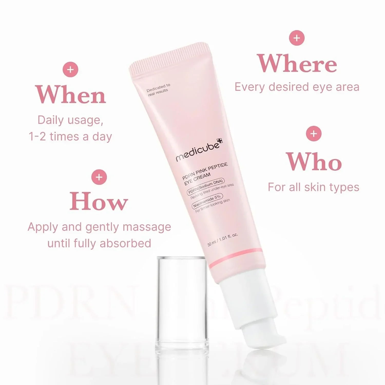 Medicube PDRN Pink Peptide Eye Cream – Revive & Firm Tired Eyes