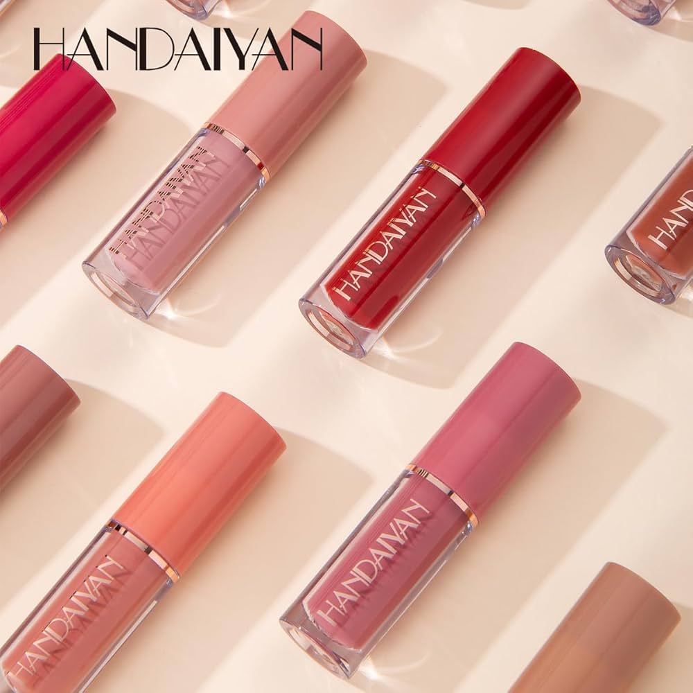 Handaiyan 12-Piece Lip Set: Matte & Gloss for Every Look– Versatile Lip Color Collection