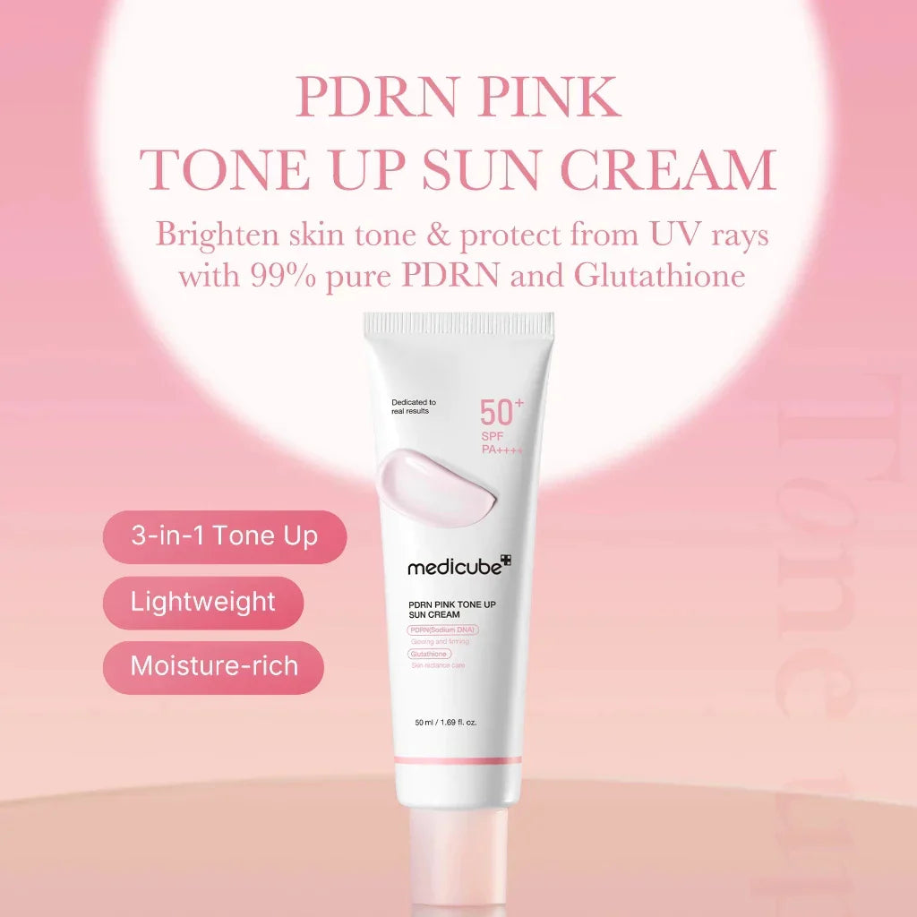 Medicube PDRN Pink Tone Up Sun Cream – Brighten, Protect & Perfect