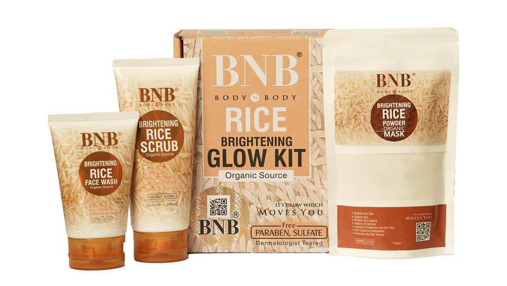 Rice Extract Facial Kit For Bright & Glowing Skin