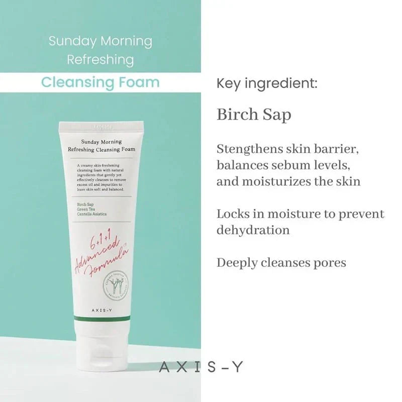 Axis-Y Sunday Morning Refreshing Cleansing Foam 120 ml