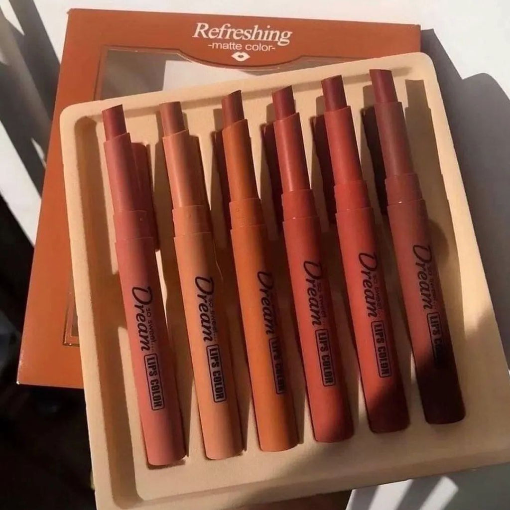 Heng Feng Dream Nude Lipstick 6 pcs