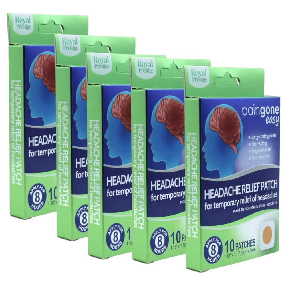 Royal Prestige PainGone Easy Headache Relief Patches - 10 Patches