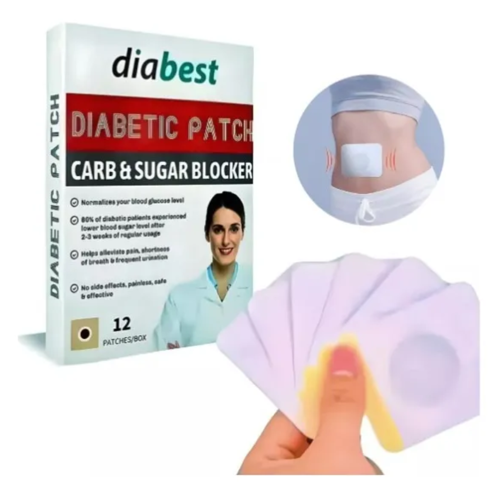 Diabest Diabetic Patch Carb & Sugar Blocker 12 Patches