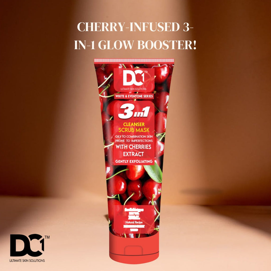 DC Ultimate Skin Solution White & Eventone 3-in-1 Cleanser Scrub Mask – Deep Cleansing, Exfoliating & Brightening Formula