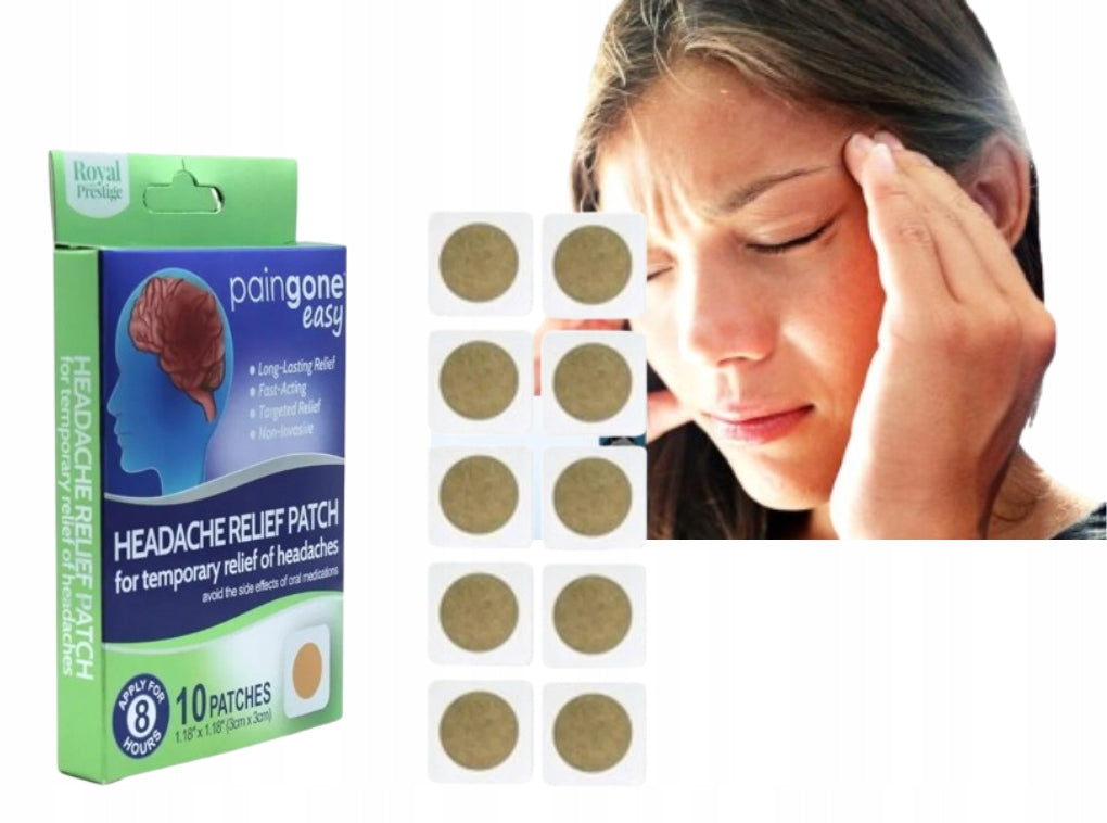 Royal Prestige PainGone Easy Headache Relief Patches - 10 Patches