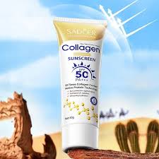 SADOER Collagen Whitening Sunscreen SPF 50+ PA+++ – Brightening & Anti-Aging Sun Protection