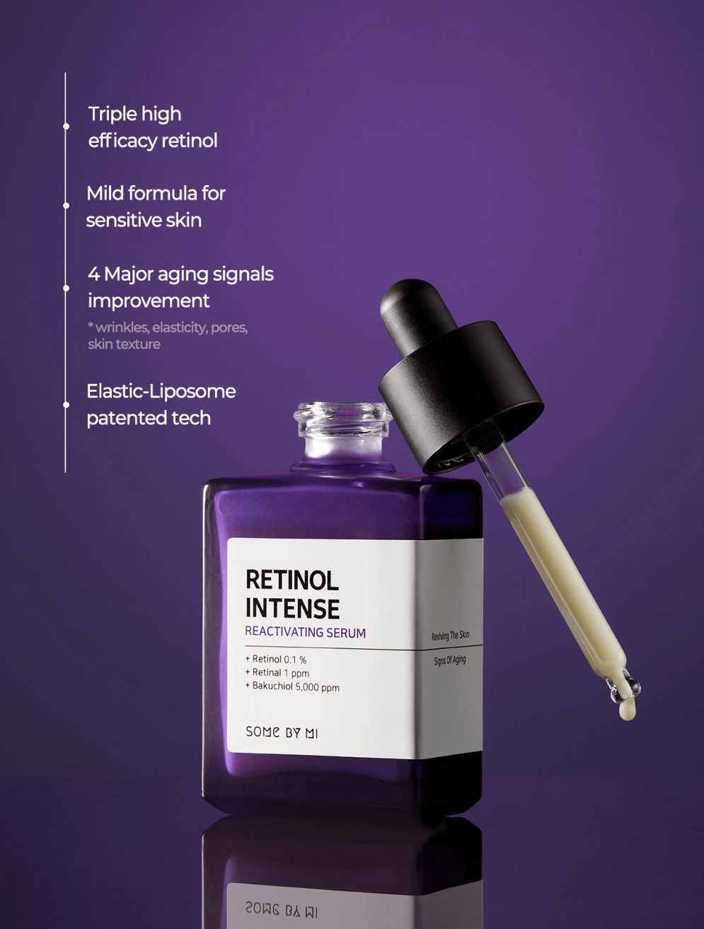 SOME BY MI Retinol Intense Reactivating Serum – Smooth, Firm & Renewed Skin