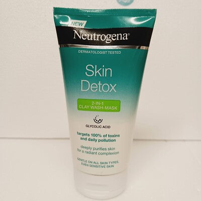 Neutrogena Skin Detox Clarifying Clay Wash Mask – Purify, Detoxify & Reveal Radiant Skin